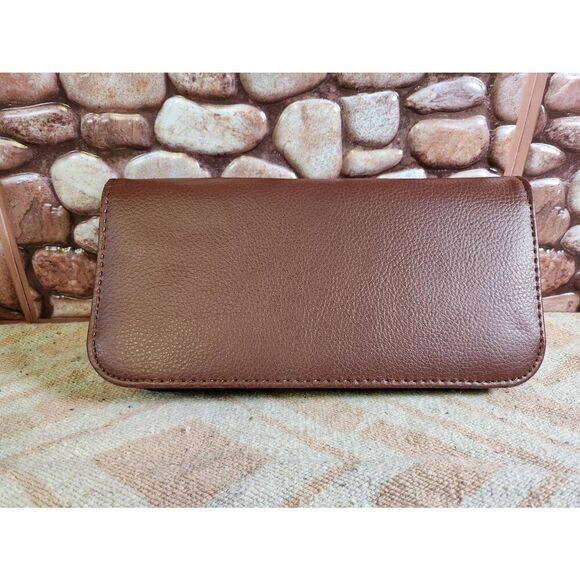 EDDIE BAUER Bonded Leather Travel Case Manicure Case Shaving Case #A69 - Picture 2 of 7